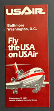 USAIR Baltimore / Washington, D.C. Timetable Effective June 15, 1982 picture