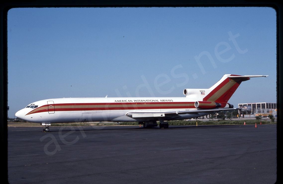 American Int'l Airways Boeing 727-200F N6812 Sep 95 Kodachrome Slide/Dia C27