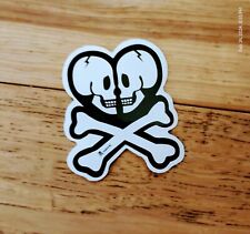 Small Helmet Decal sticker pirate Buccaneer skull head and Cross bone Lovers picture