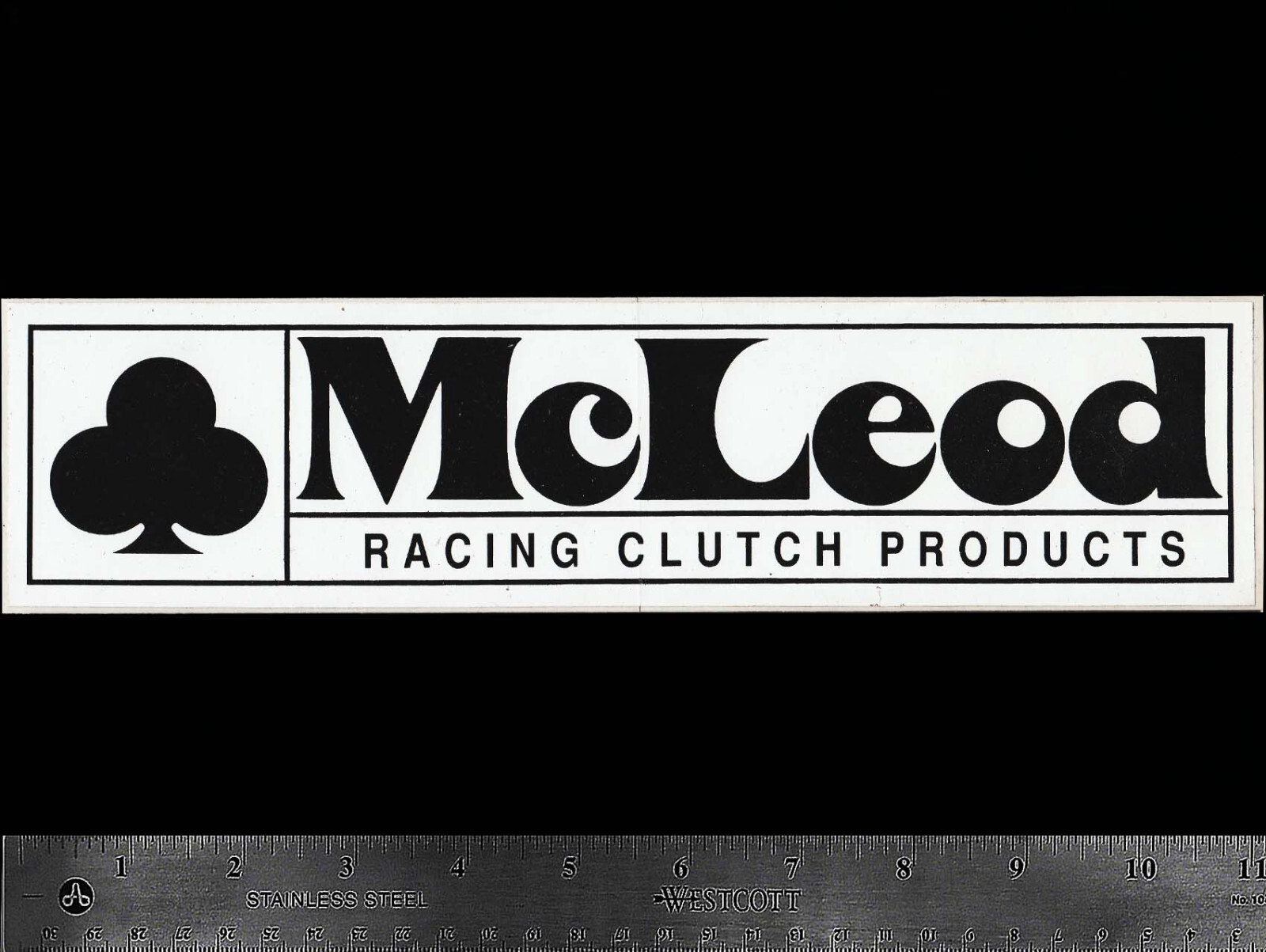 McLEOD Racing Clutch Products - Original Vintage 1970's Racing Decal/Sticker McLEOD Racing Clutch Products - Original Vintage 1970's Racing Decal/Sticker