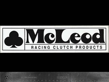 McLEOD Racing Clutch Products - Original Vintage 1970's Racing Decal/Sticker picture