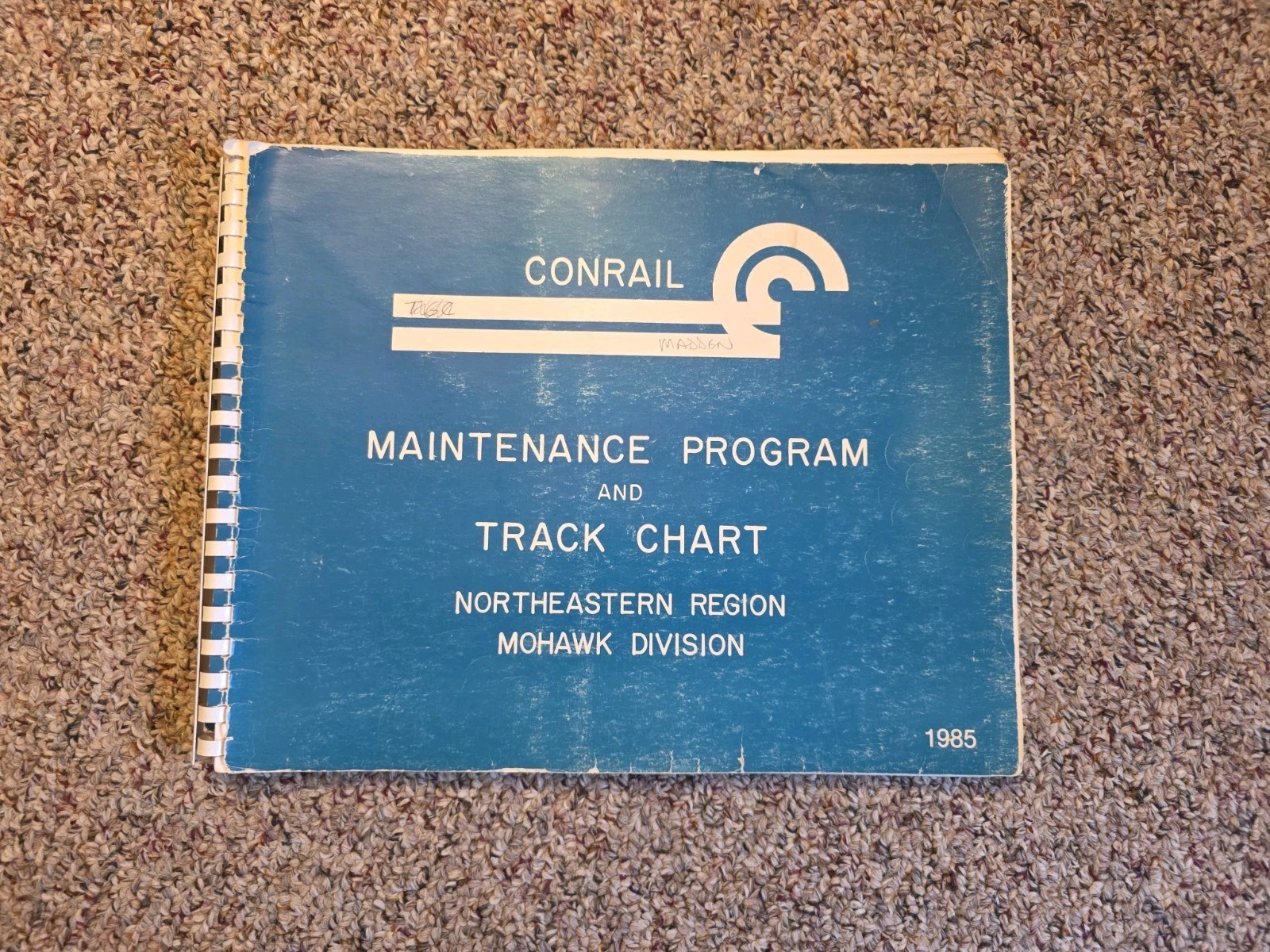 Conrail Track Chart And Maintenance Program Northeast Region MohawkDivision 1985 Conrail Track Chart And Maintenance Program Northeast Region MohawkDivision 1985