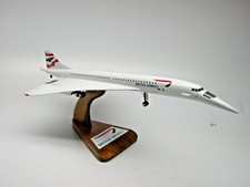 Concorde British Airways Airplane Desktop Mahogany Kiln Dry Wood Model Small New picture