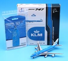 JC Wings 1:400 KLM Boeing B747-400 Diecast Aircraft Model PH-BFG & Aviationtag picture