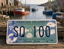 Rhode Island License Plate - Commercial Fisheries Research Foundation picture