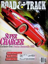 SUPER CHARGER - ROAD & TRACK MAGAZINE, VOLUME 43, NUMBER 3 NOVEMBER 1991 picture