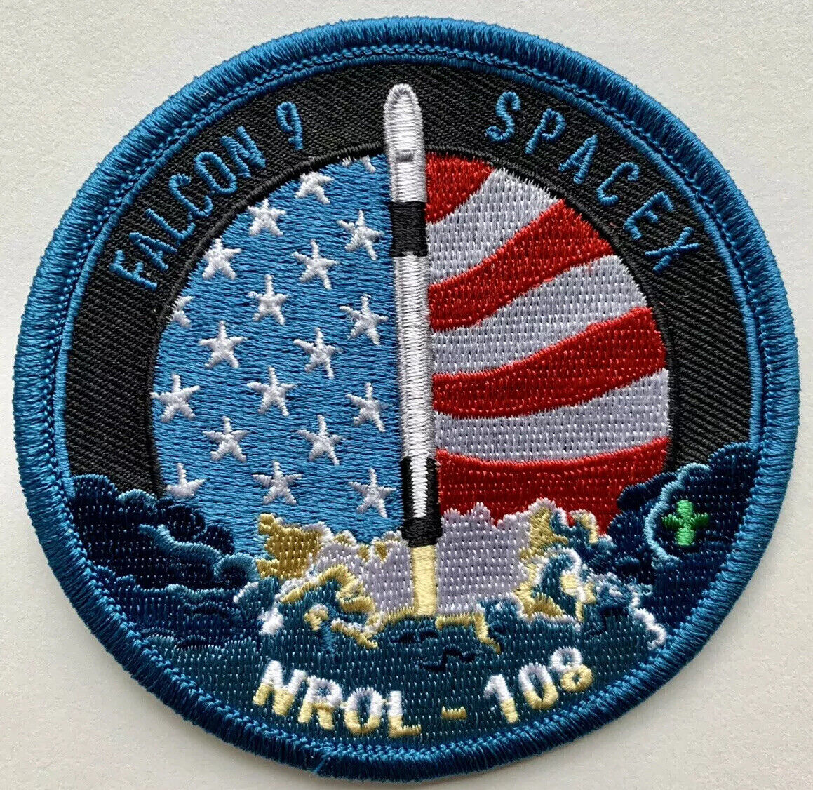 Original SpaceX Falcon 9 NROL-108 Mission Patch NASA 3.5” Mint Condition