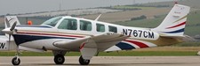 A-36 Bonanza Private Beechcraft A36 Airplane Mahogany Kiln Wood Model Small New picture