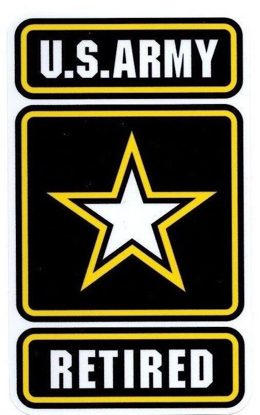 US Army Retired Window Decal Sticker | 3.25\