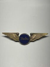 1956-1972 Delta Airlines Pilot Pin Wings Vintage Rare Second Officer 4th Issue  picture