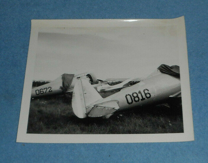 Vintage Photo Pair of Boeing P-26 Aircraft & Unidentified Possible Biplane?