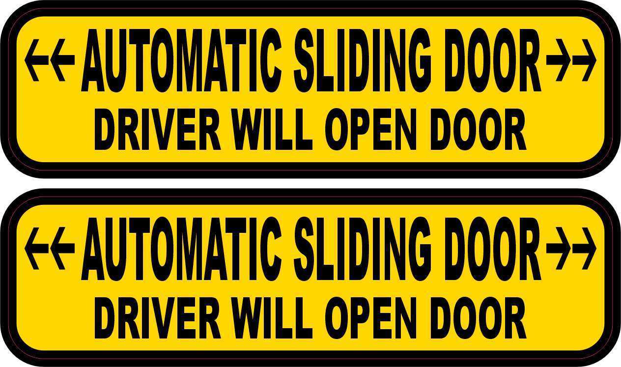 StickerTalk Automatic Sliding Door Driver Will Open Stickers, 4 inches x 1 inch