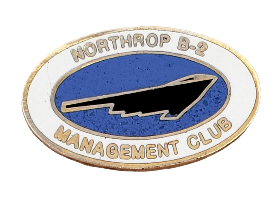 Northrop Grumman B-2 Stealth Bomber Management Club Lapel Hat Pin