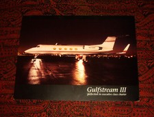 GULFSTREAM III Jet Aircraft 1986 Brochure 4 page Aerospace Catalog 9