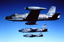 Paraguay AF, Aermacchi MB326, in flight, air to air, US Military aircraft slide picture