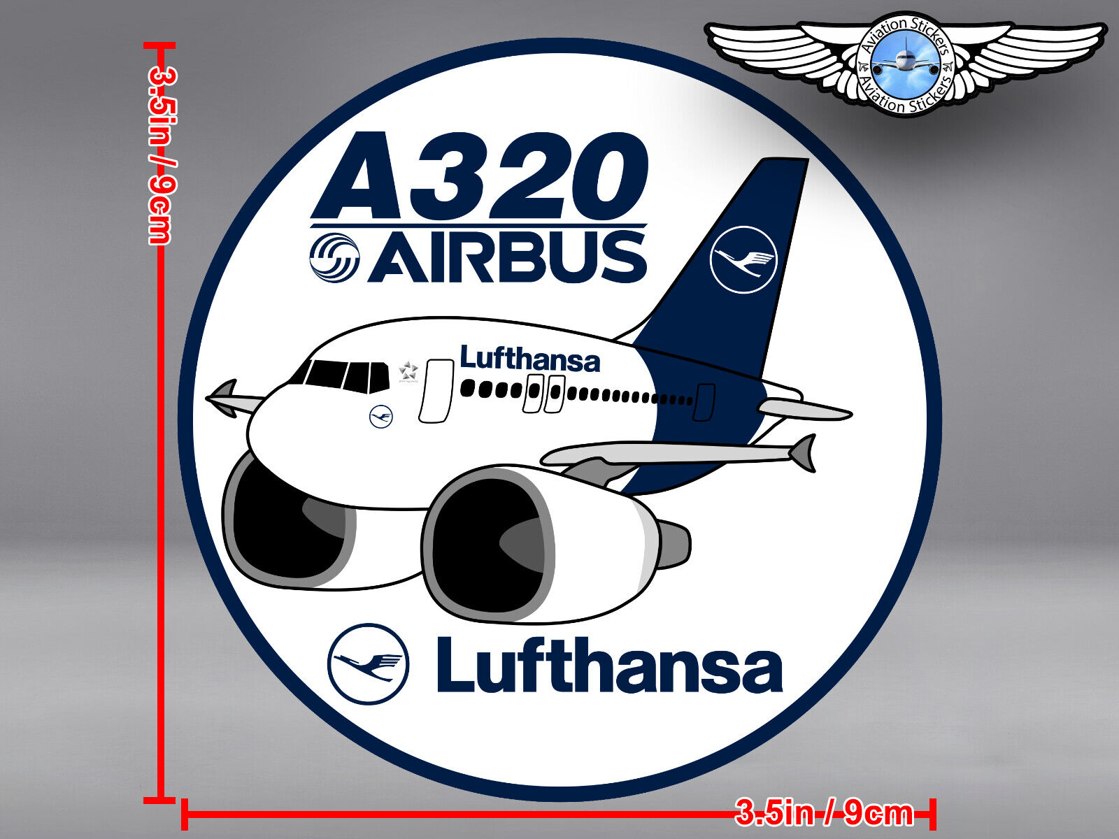 LUFTHANSA PUDGY AIRBUS A320 A 320 IN NEW LIVERY DECAL / STICKER
