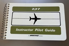 VINTAGE BOEING 737 INSTRUCTOR PILOT GUIDE 122 PAGES SPIRAL BOUND BOEING CO COVER picture