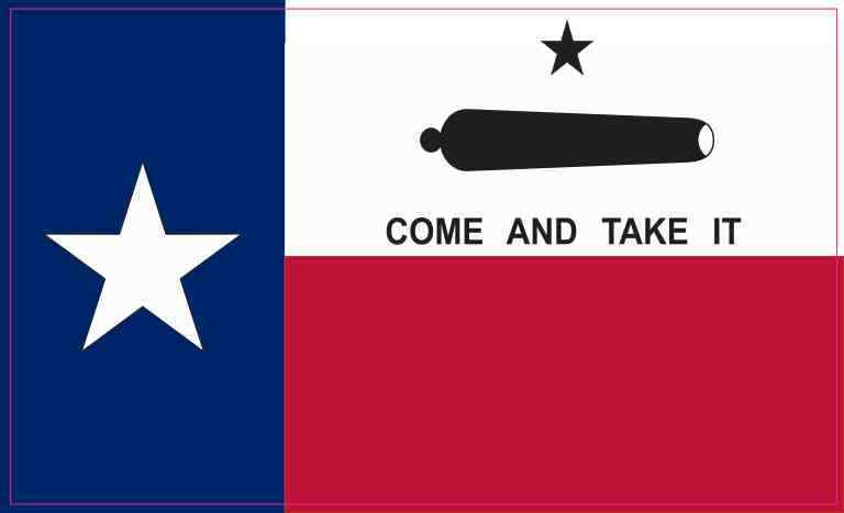 5in x 3in Come and Take It Texas Flag Sticker Car Truck Vehicle Bumper Decal
