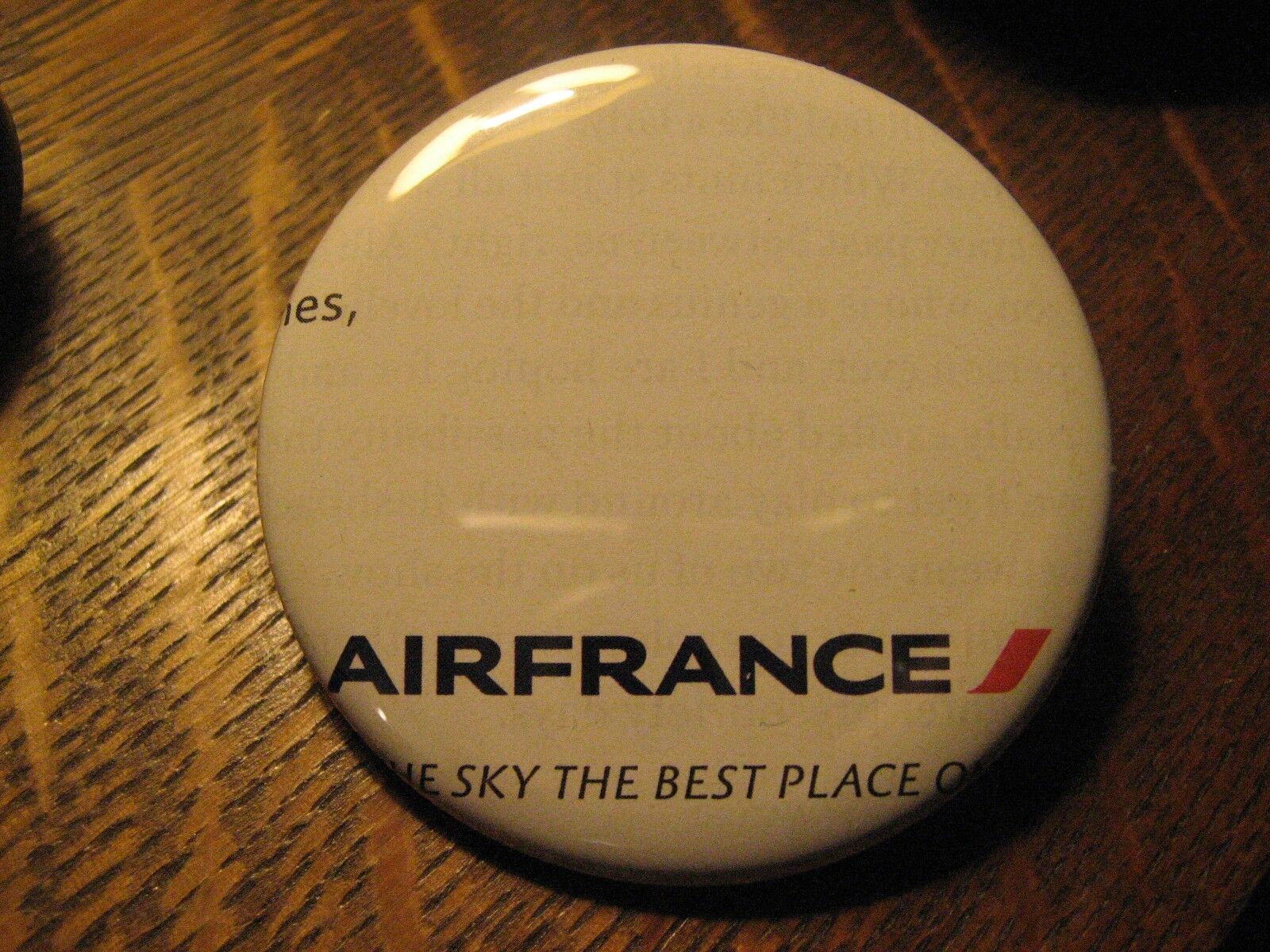 AirFrance Air France AF Airplane Logo Flight Attendant Pocket Lipstick Mirror