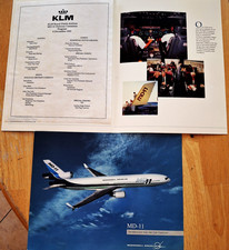 McDonnell Douglas KLM MD-11 Delivery Program Brochure & 11 X 8 1/2 Profile Card picture