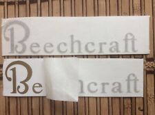 BEECHCRAFT AIRCRAFT DECALS ORIGINAL GOLD STYLE set of 2 picture
