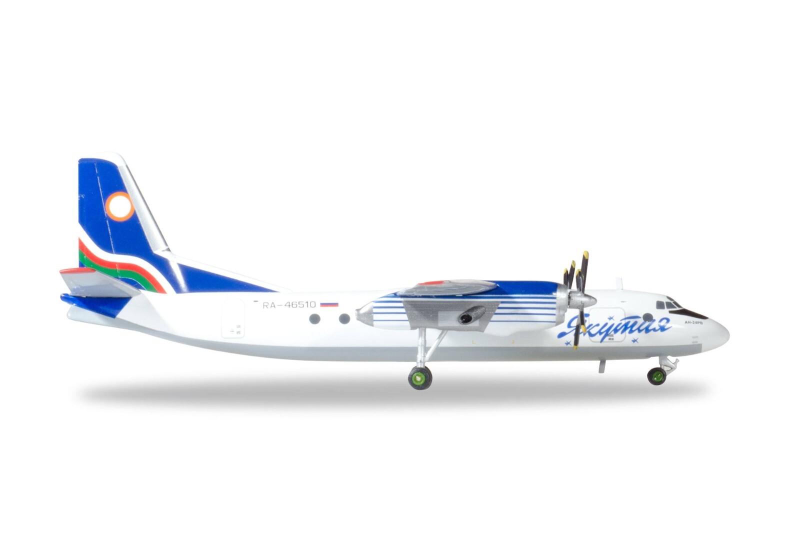 Yakutia Airlines Antonov AN24RV RA-46510 Diecast Herpa 1:200