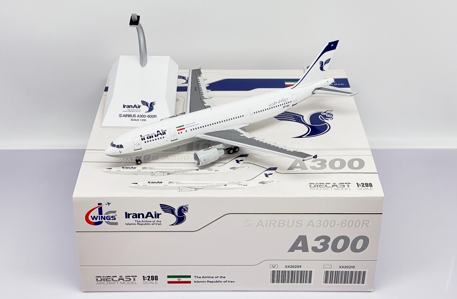 Iran Air A300-600R Reg: EP-IBA JC Wings Scale 1:200 Diecast XX20209 (E)