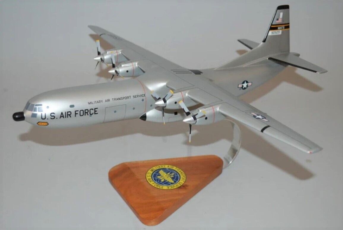 USAF Douglas C-133 Cargomaster Transport Desk Display Model 1/100 SC Airplane