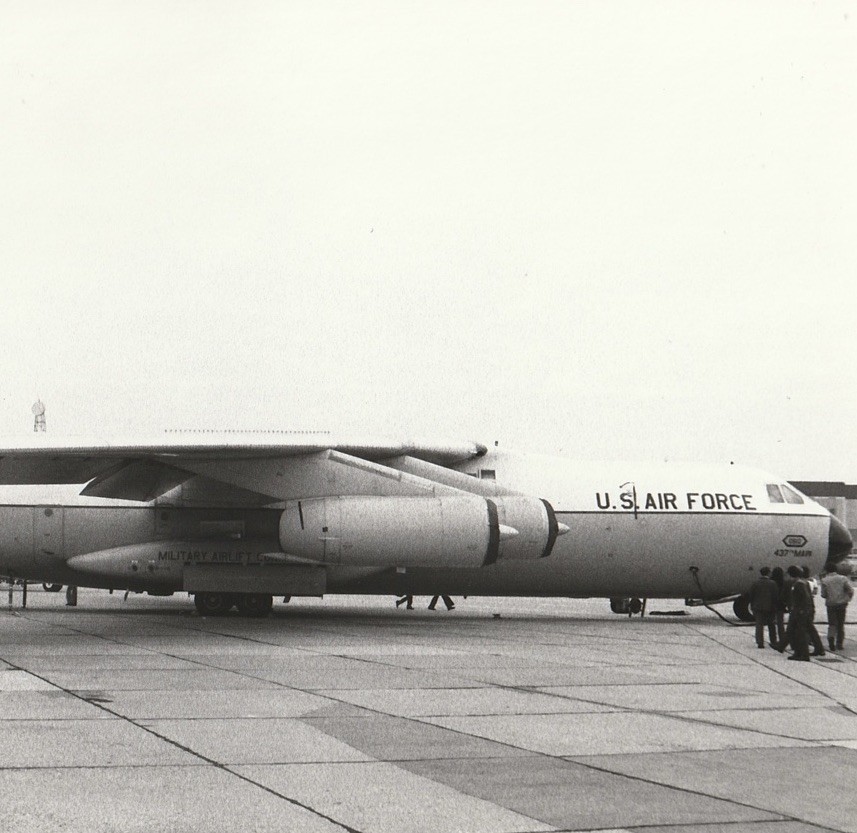 1970s B&W Photo USAF Lockheed C-141A Starlifter Military Aircraft #40610 25x17cm