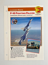 Lockheed Martin F-16 Fighting Falcon - Aircraft Info Booklet (Number 12 Group 5) picture