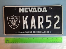 License Plate, Nevada, NFL Las Vegas Raiders, KAR 52, Not Car 54 Where Are You? picture