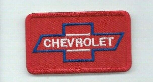 NEW 1 3/4 X 2 7/8 INCH CHEVROLET IRON ON PATCH  P1