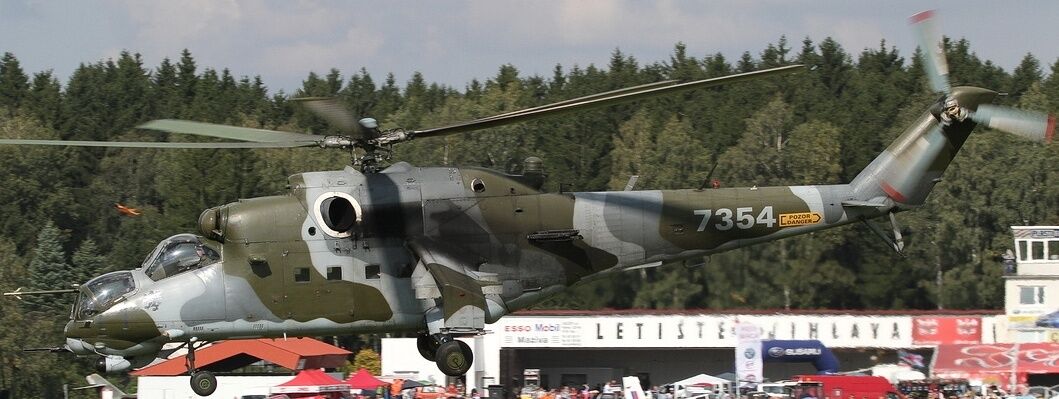 Mi-24 Hind Czech Republic Mil Mi24 Helicopter Kiln Wood Model Replica Large New