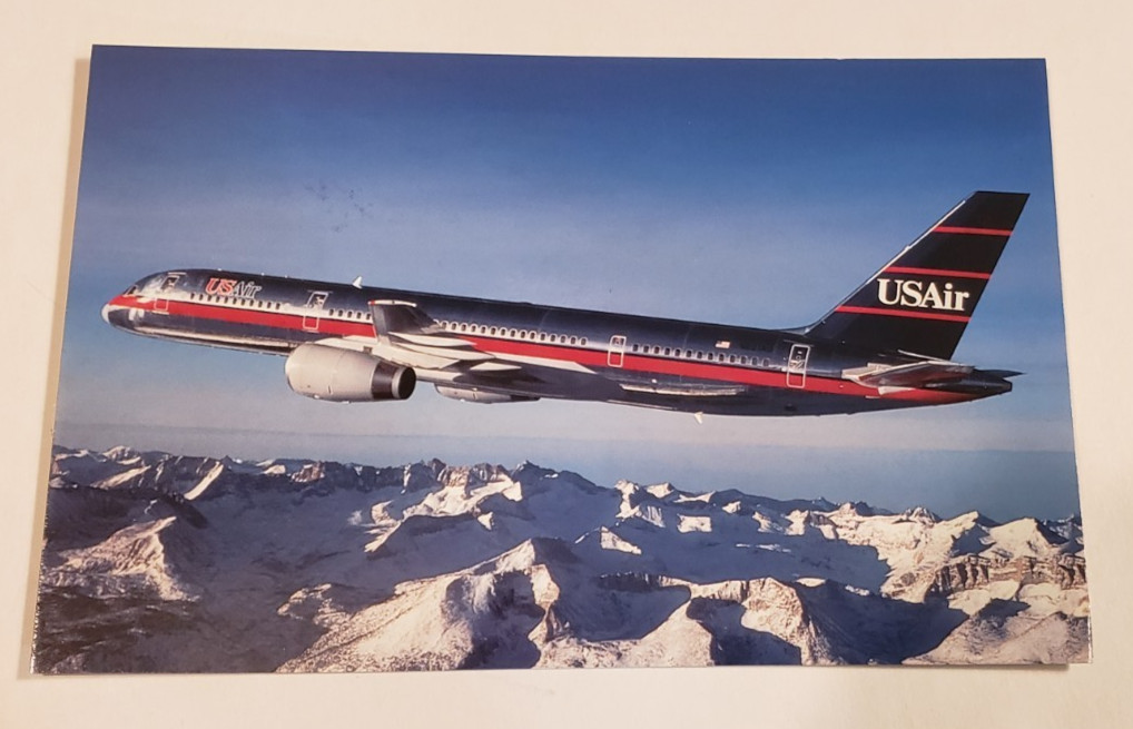 Vintage Postcard-US Air Airlines Boeing 757-200     Unused