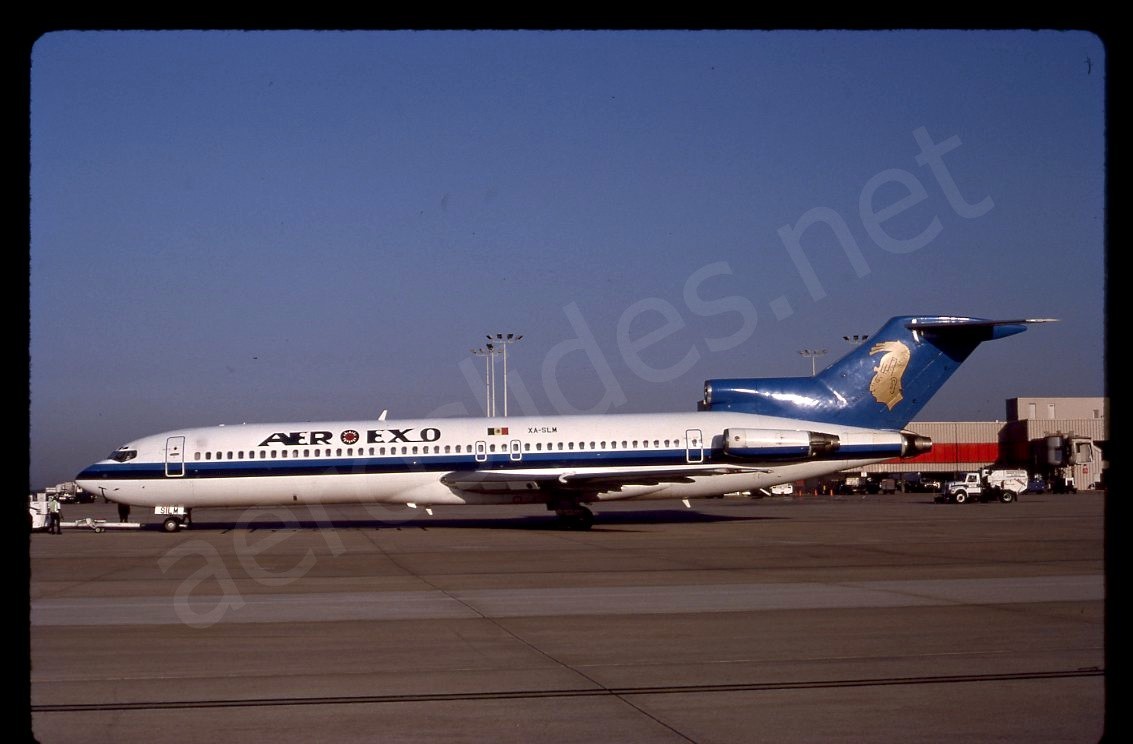 Aeroexo Boeing 727-200 XA-SLM May 98 Kodachrome Slide/Dia C14