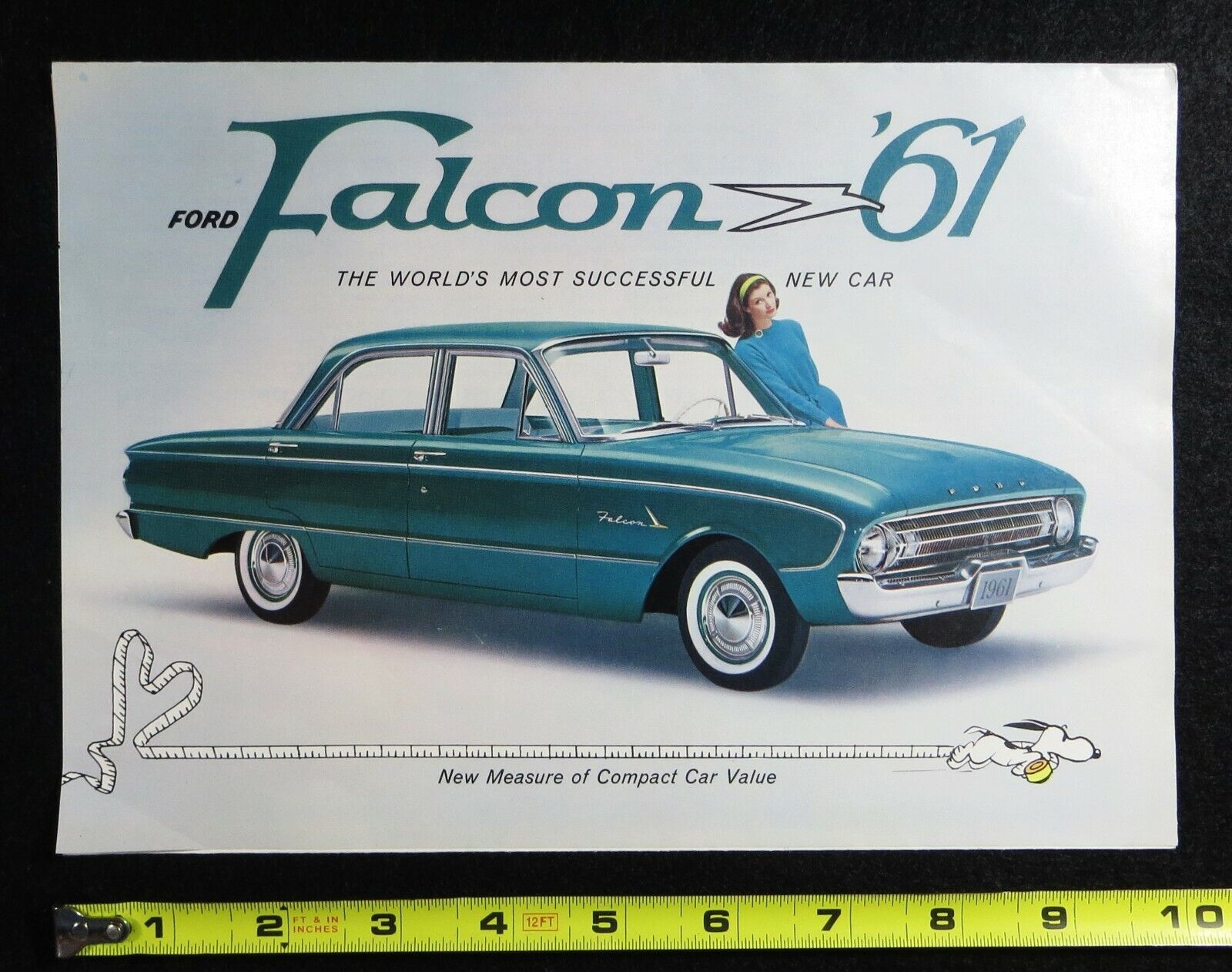 1961  FORD  FALCON  Brochure  3 Panel Foldout    