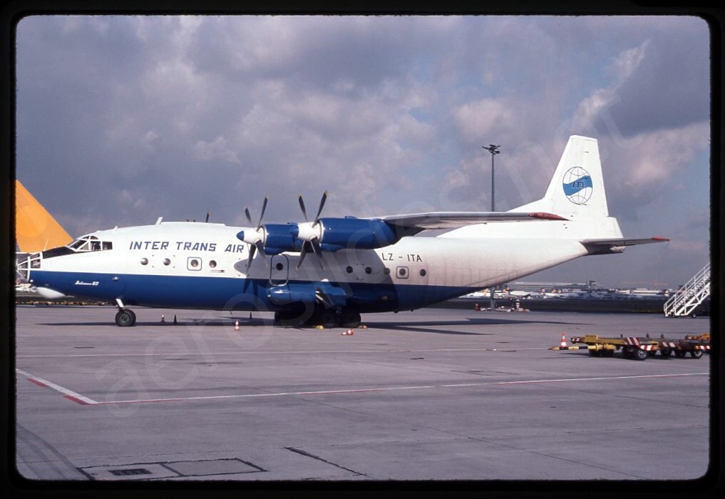 Inter Trans Air Antonov An-12 LZ-ITA Nov 99 Kodachrome Slide/Dia A22