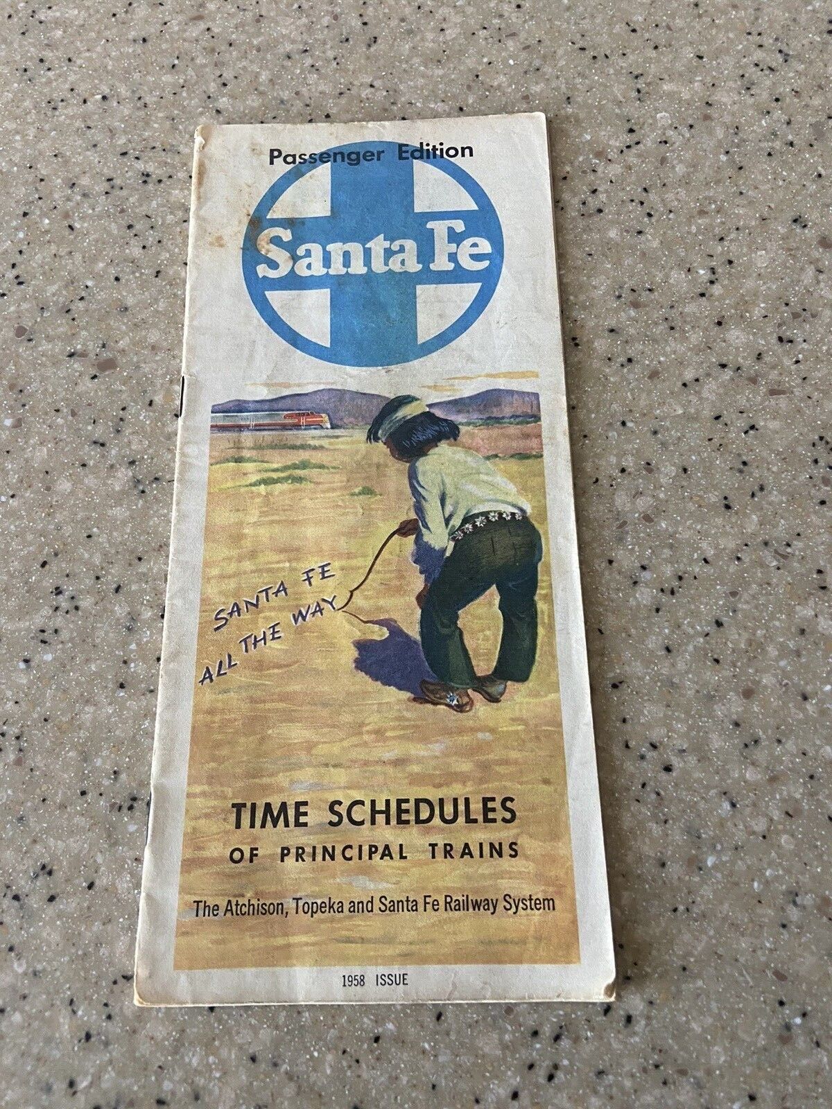 The Atchison Topeka & Sante Fe Railway January 12, 1958 Time Table
