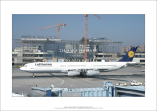 Lufthansa Airbus A340 A2 Art Print – Frankfurt Am Main – 59 x 42 cm Poster picture