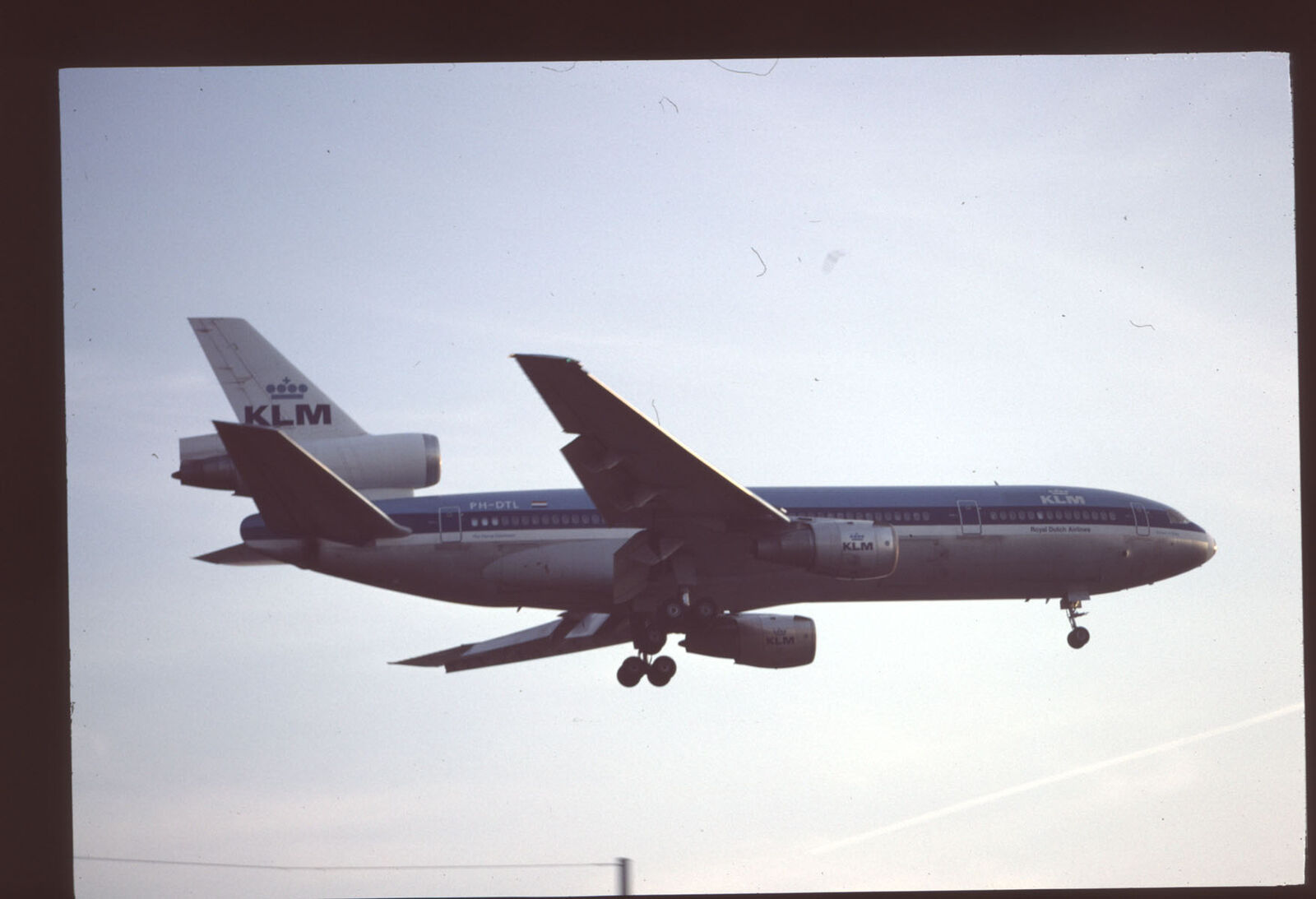 Orig 35mm airline slide KLM Royal Dutch Airlines DC-10-30 PH-DTL [2052]