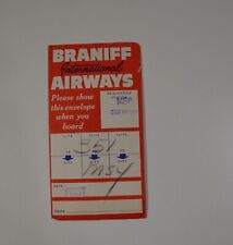 VTG Braniff International Airways Ticket Envelope December 28 1959 New Orleans picture