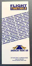 ATA American Trans Air MIDWAY Timetable Effective February 1, 1993 picture