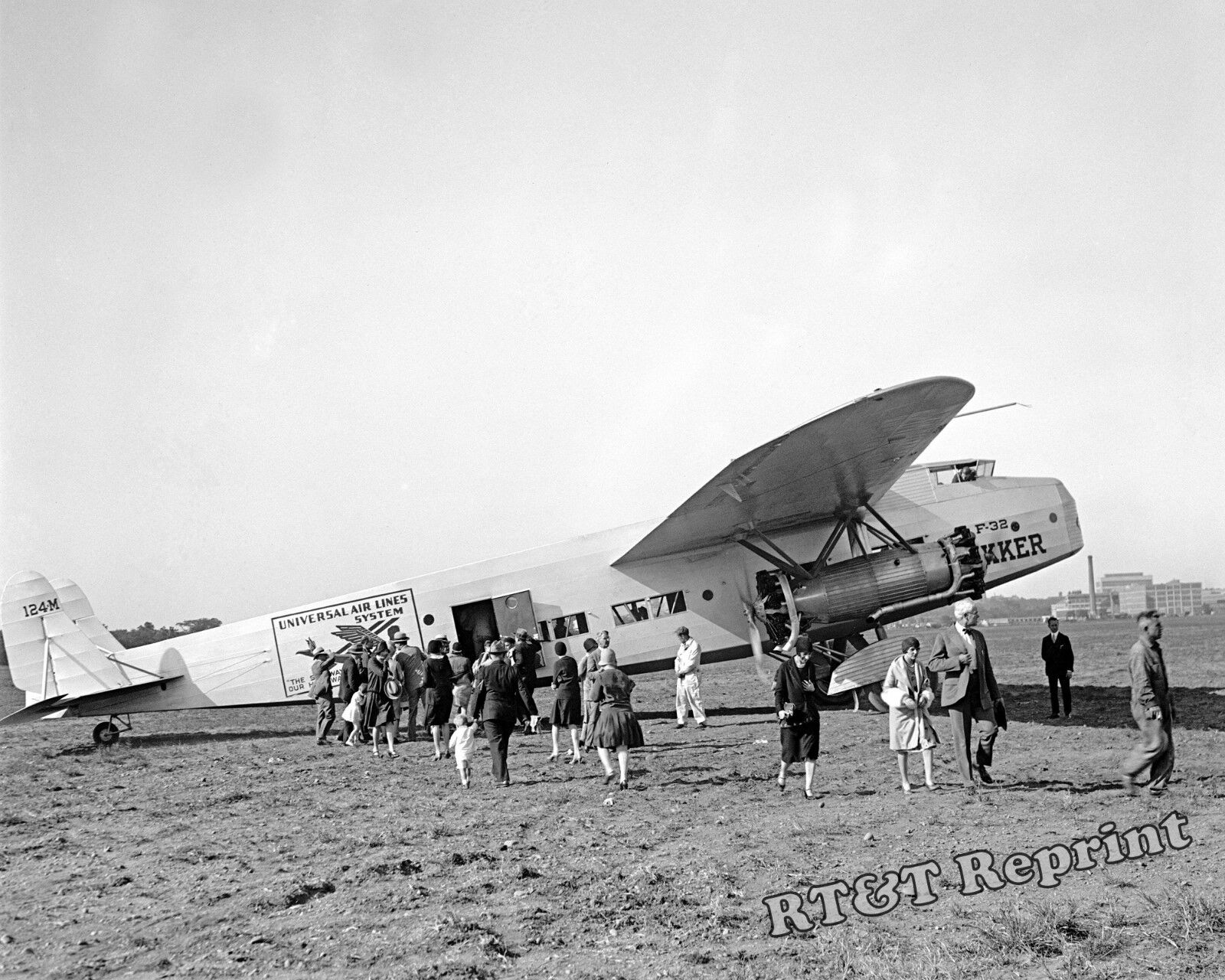 Fokker F-32 Universal Airlines Aircraft Year 1929  8x10 Photo