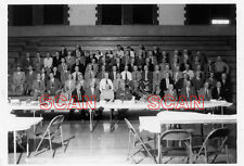 1BB183 RP 1955/70s? WABASH RAILROAD WORKERS REUNION FORREST IL SCHOOL GYM picture