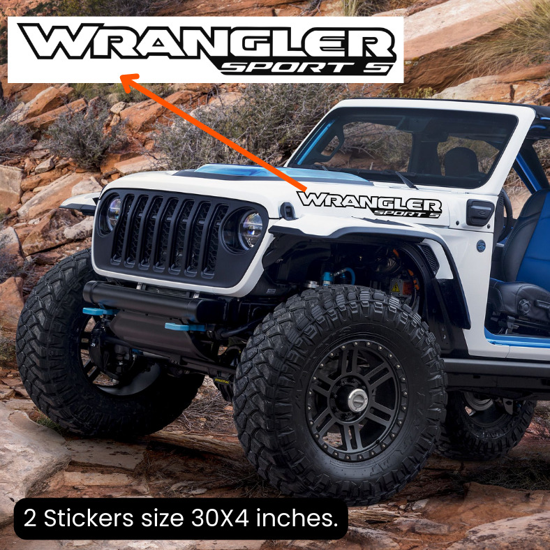 2 Stikers For Jeep Wrangler