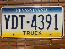 Pennsylvania License Plate YDT 4391 With NO Sticker picture
