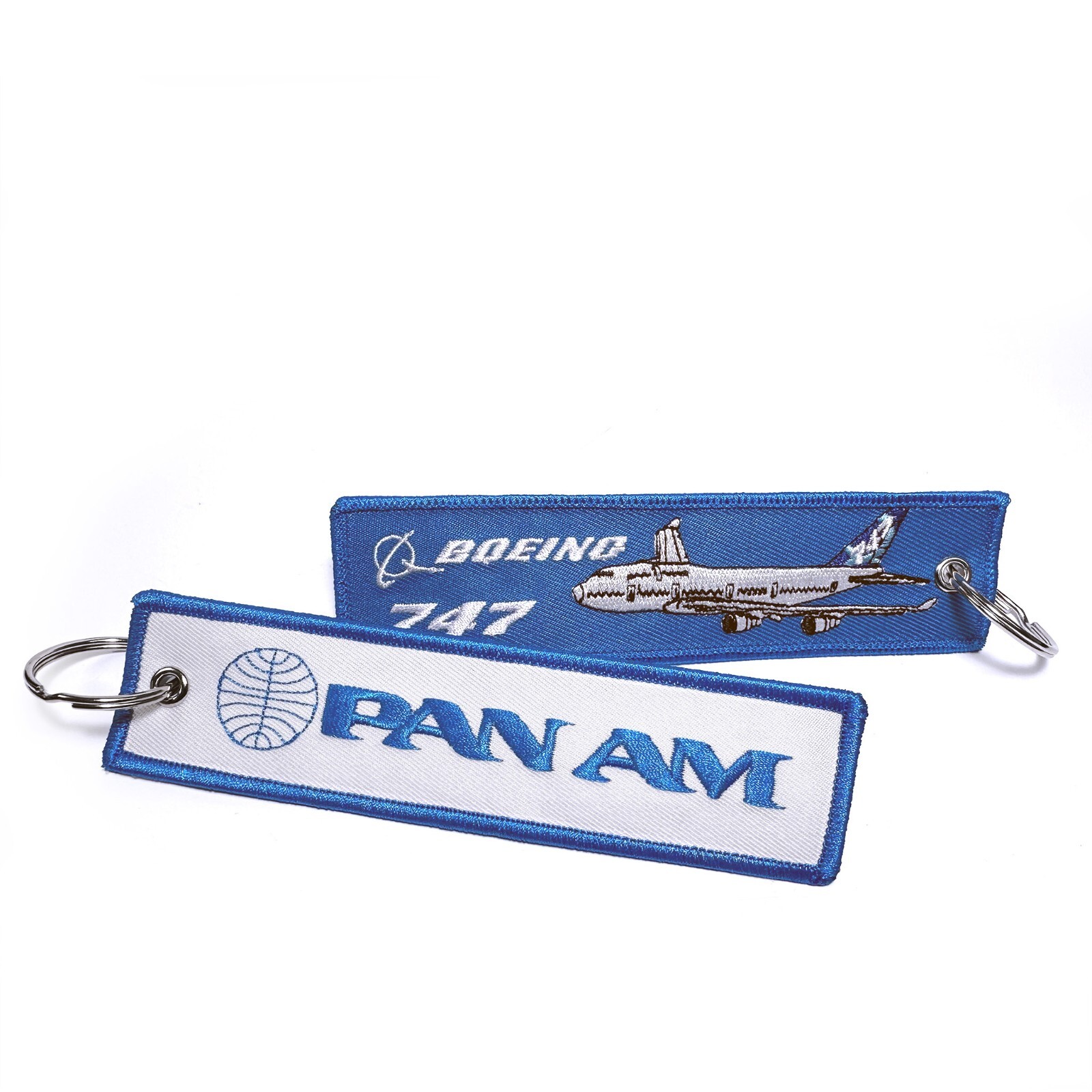 Pan Am Boeing B747 RBF CREW Embroidered Keyring Pan Am Boeing B747 RBF CREW Embroidered Keyring