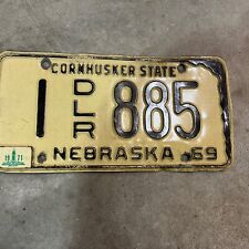 1971 Nebraska Dealer License Plate Douglas County picture