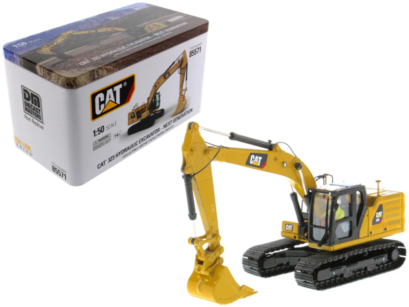 CAT 323 Excavator Next Generation 1/50 Diecast Model