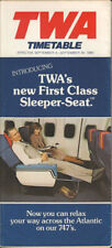 TWA Trans World Airlines system timetable 9/4/80 [308TW] Buy 4+ save 25% picture